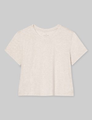 Women's Second Skin Not-Too-Cropped Crew Neck Tee