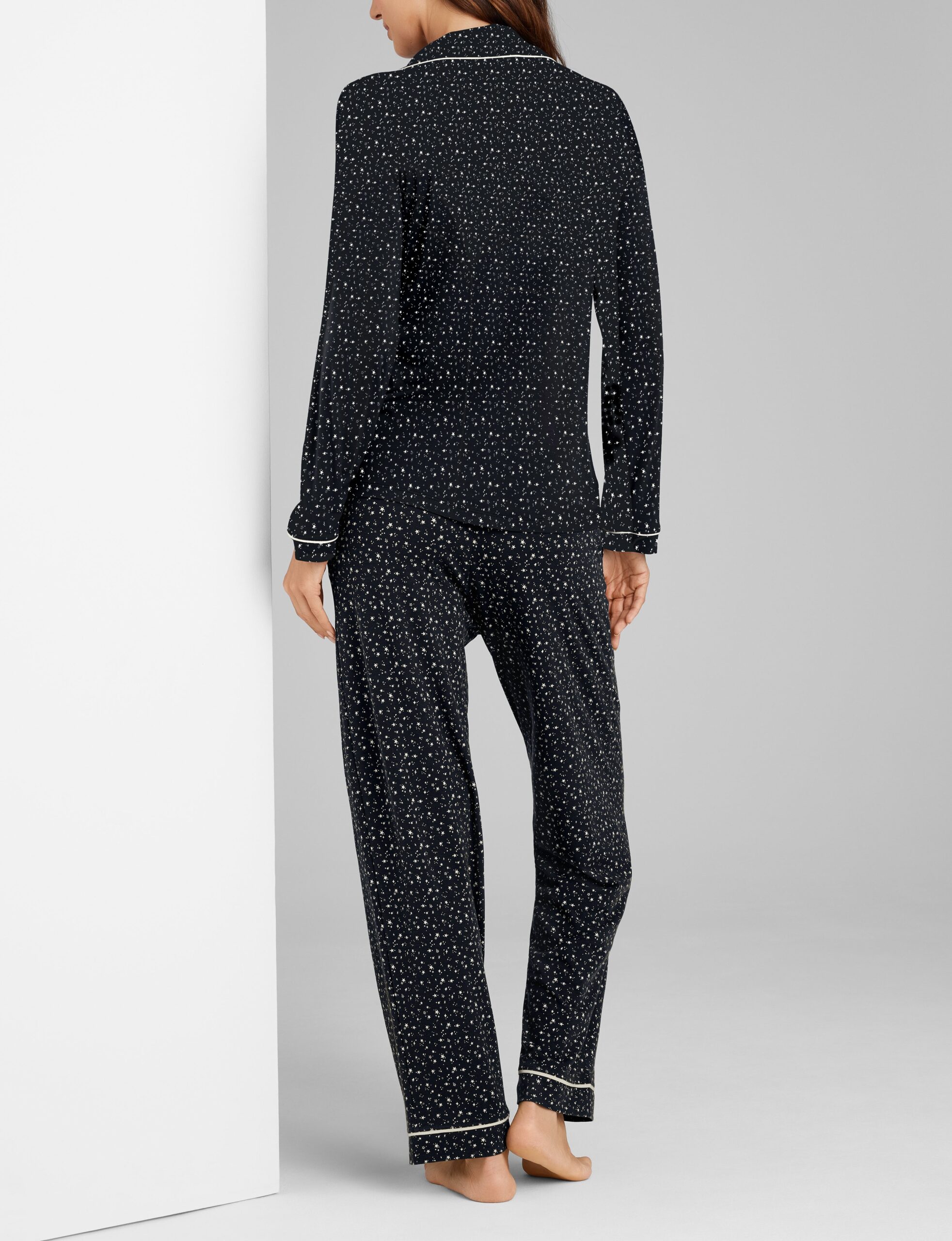 Women's Downtime Long Sleeve Pajama Top & Pant Set - Image 4