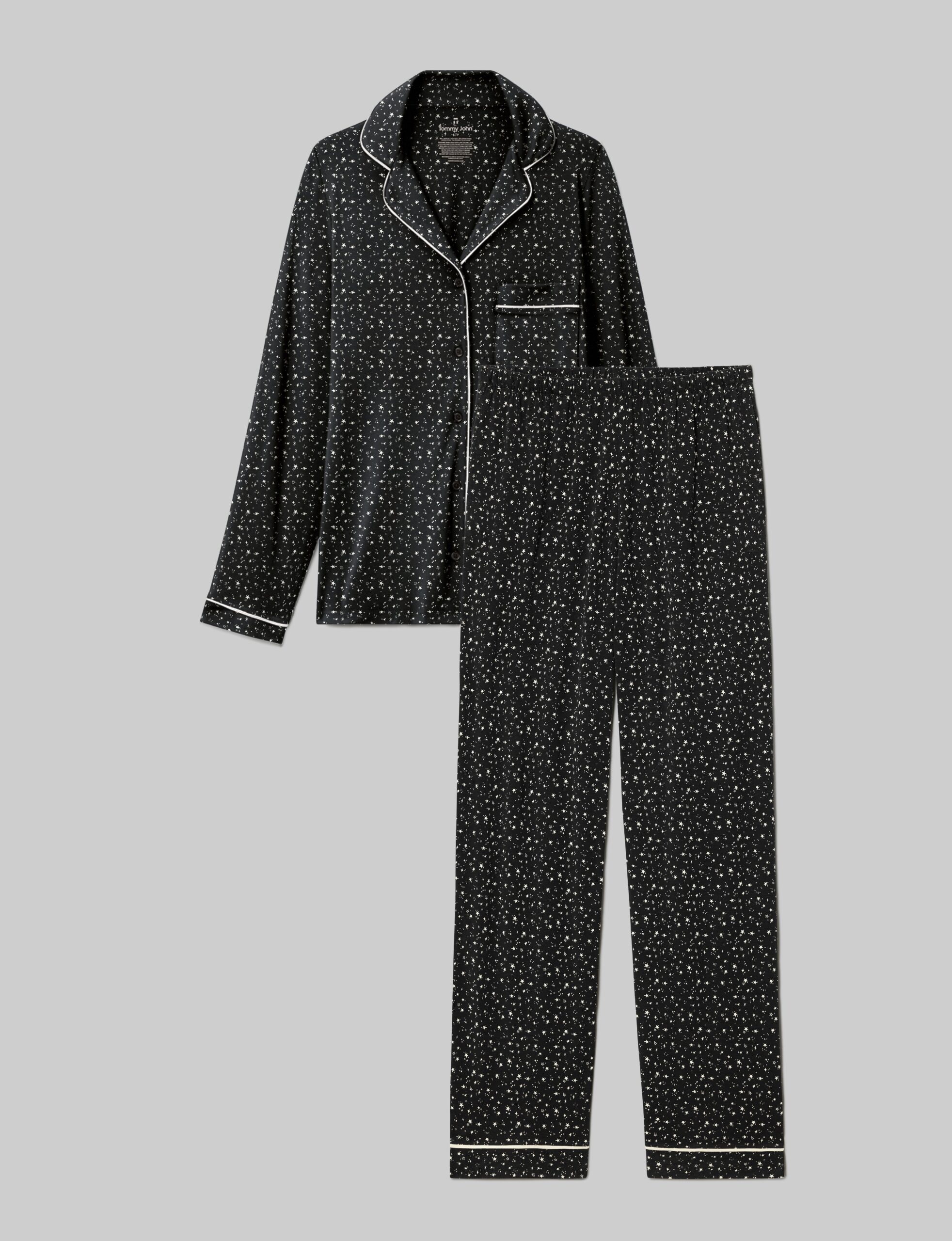 Women's Downtime Long Sleeve Pajama Top & Pant Set - Image 2