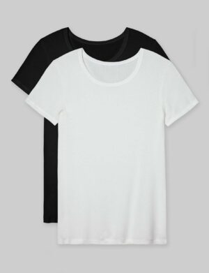 Women's Micro Rib Cap Sleeve Tee (2-Pack)